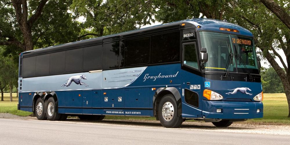 Large coach bus