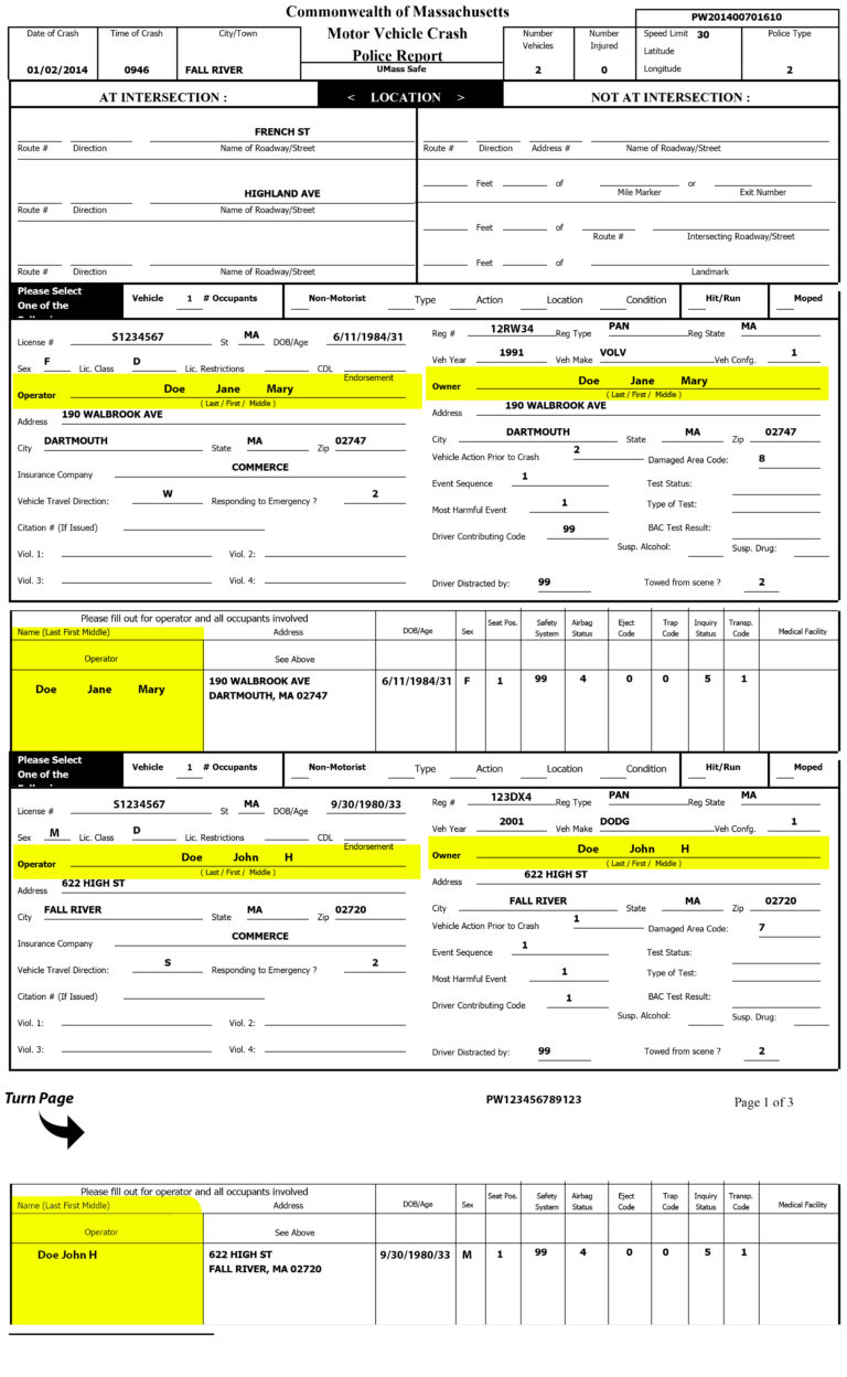 Name Mass Crash Report Manual